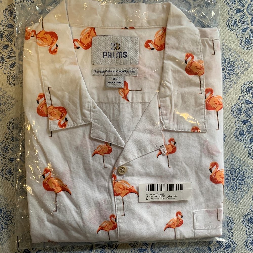 28 Palms Men's Standard-Fit Hawaiian Shirt